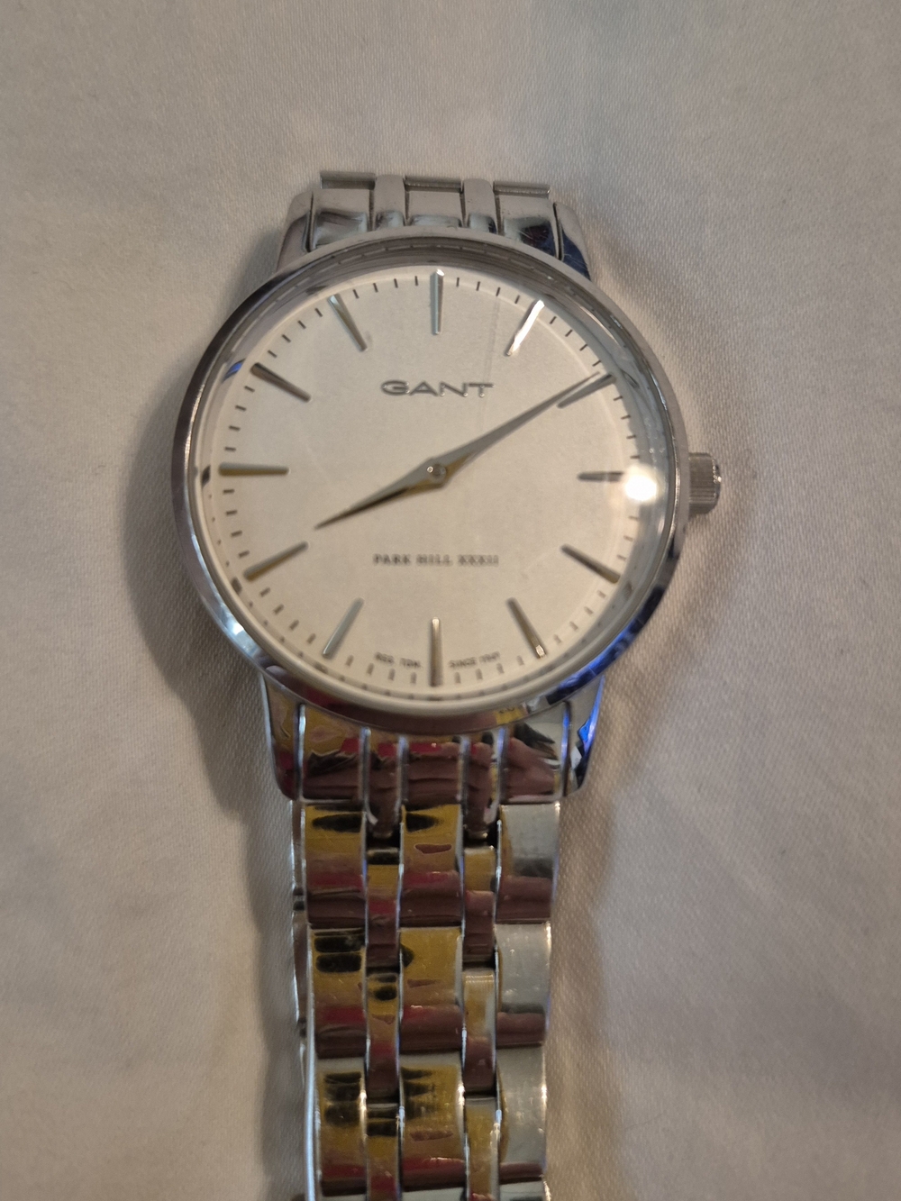 GANT Park Hill 32 Silver Stainless Steel Dress Watch - Silver Dial